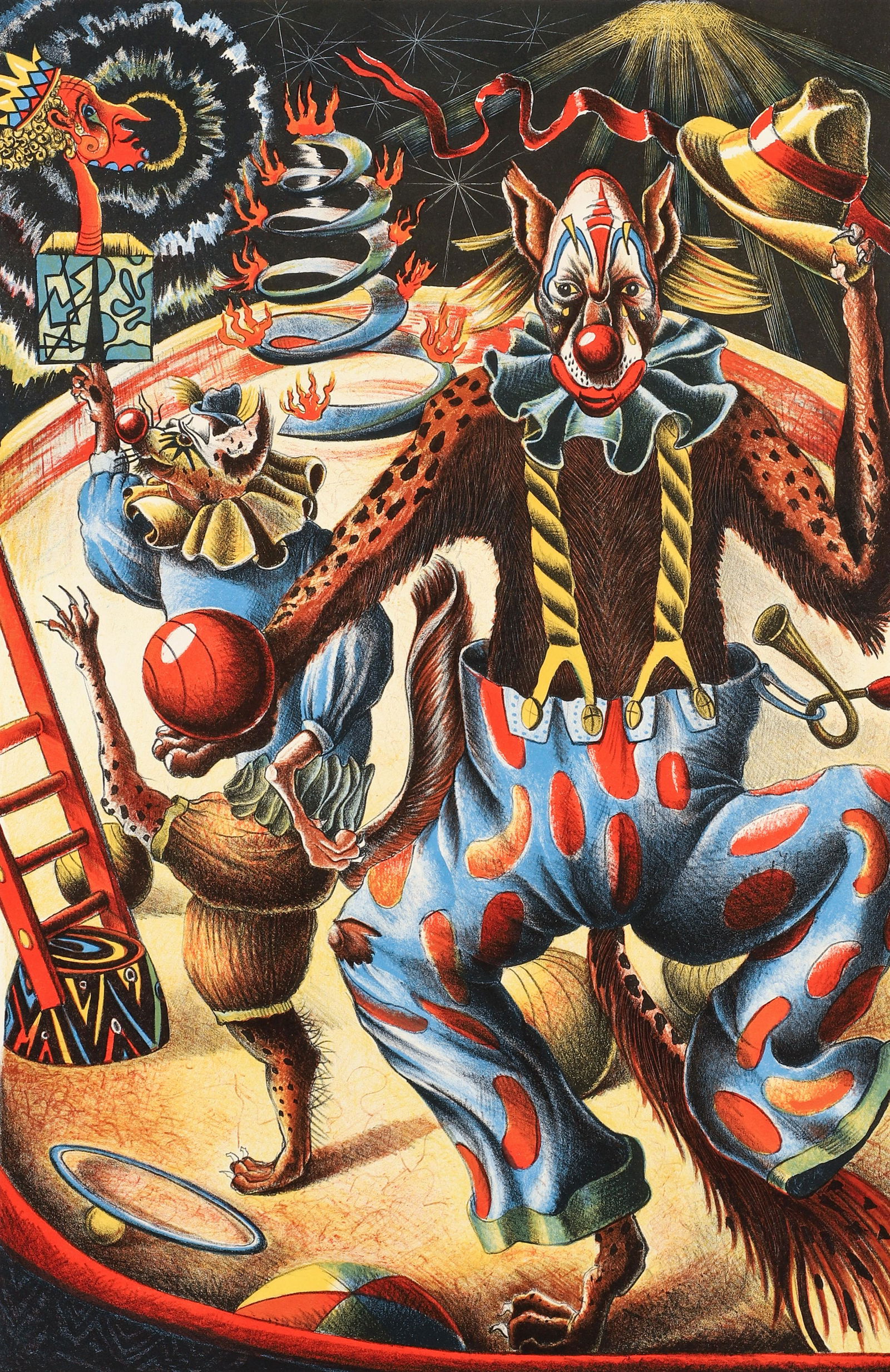 Nick Bubash The Dancers 1999 Surreal Lithograph Signed (1 of 5)