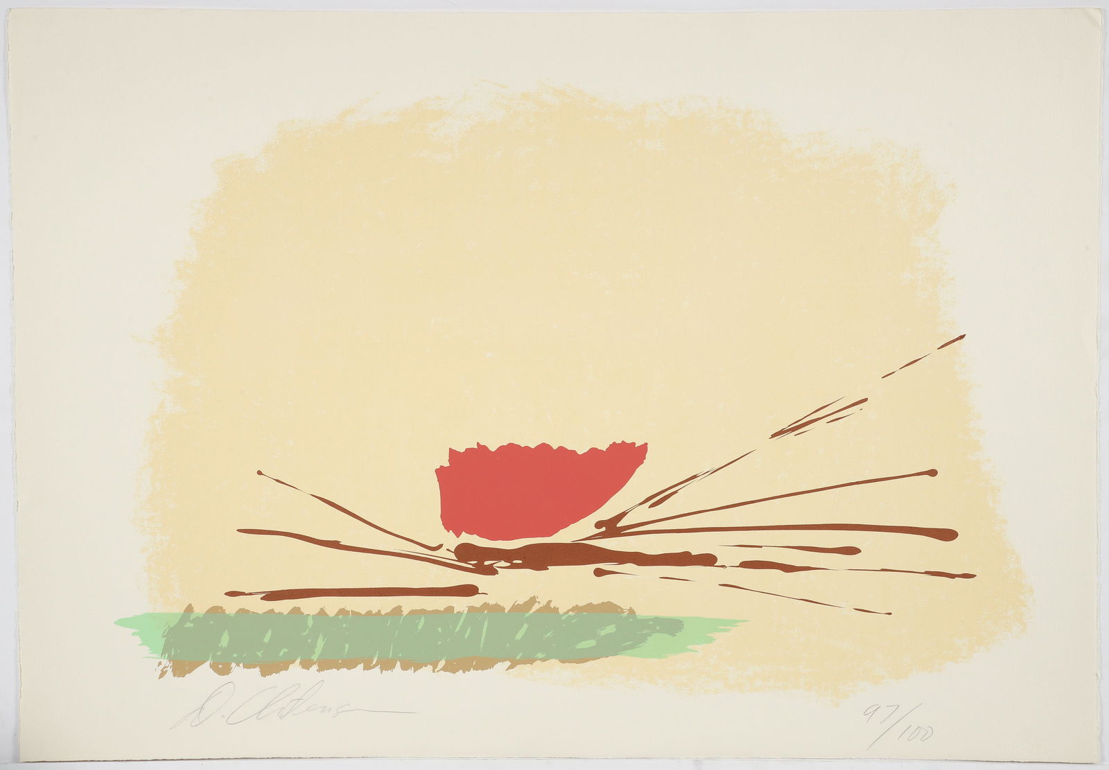 Dan Christensen 1980 orig serigraph CC-3 (1 of 4)