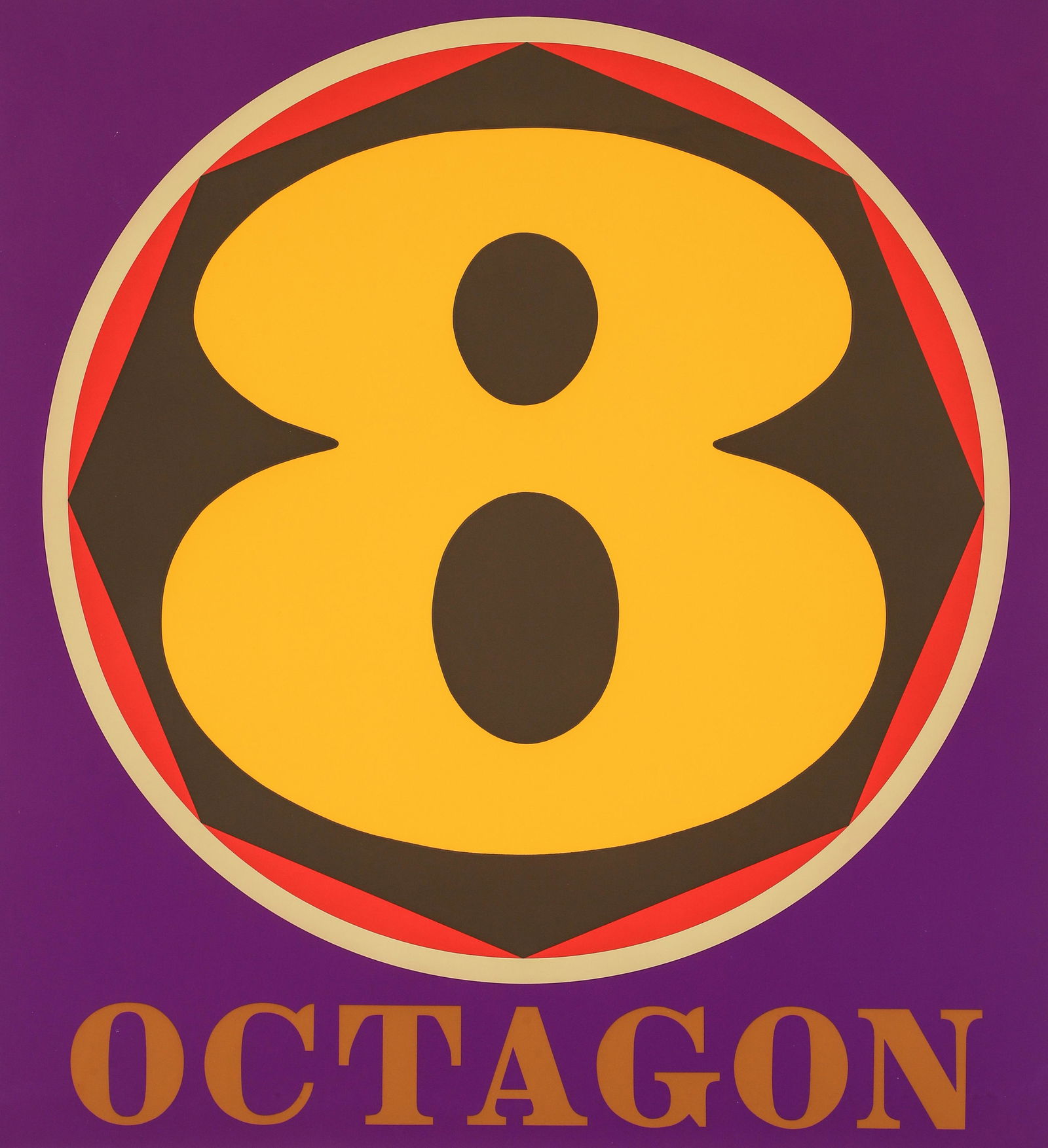 Robert Indiana 1995 Octagon from Polygon Suite. (1 of 5)