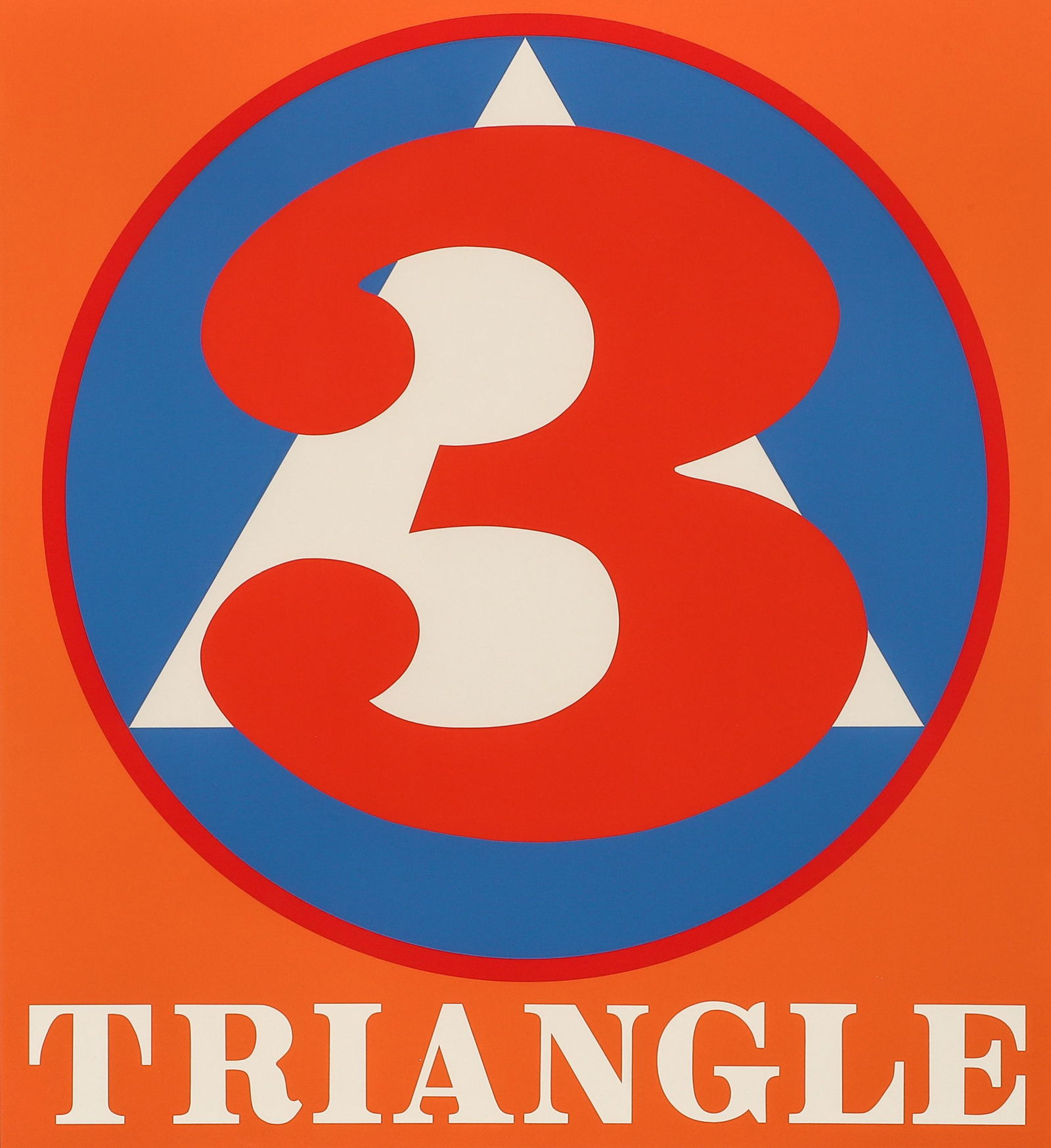 Robert Indiana 1995 Triangle from Polygon Suite. (1 of 5)