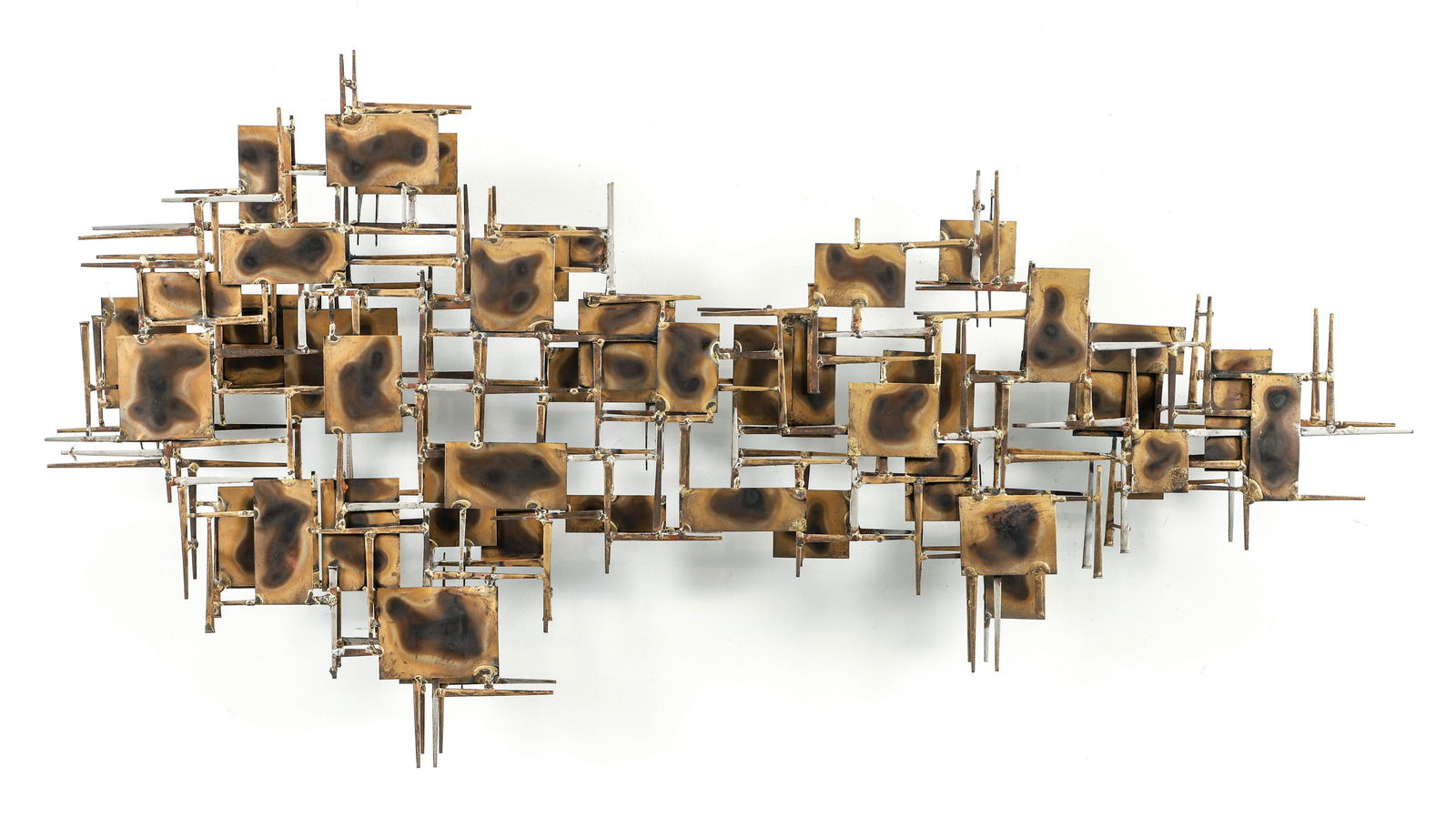 Mark Weinstein Patinated Brutalist Wall Sculpture (1 of 3)