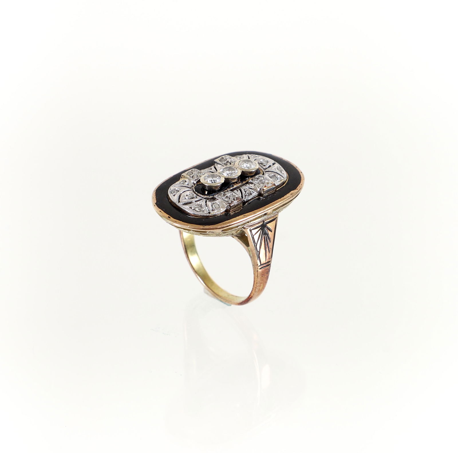 14K Diamond Enamel Ring (1 of 5)