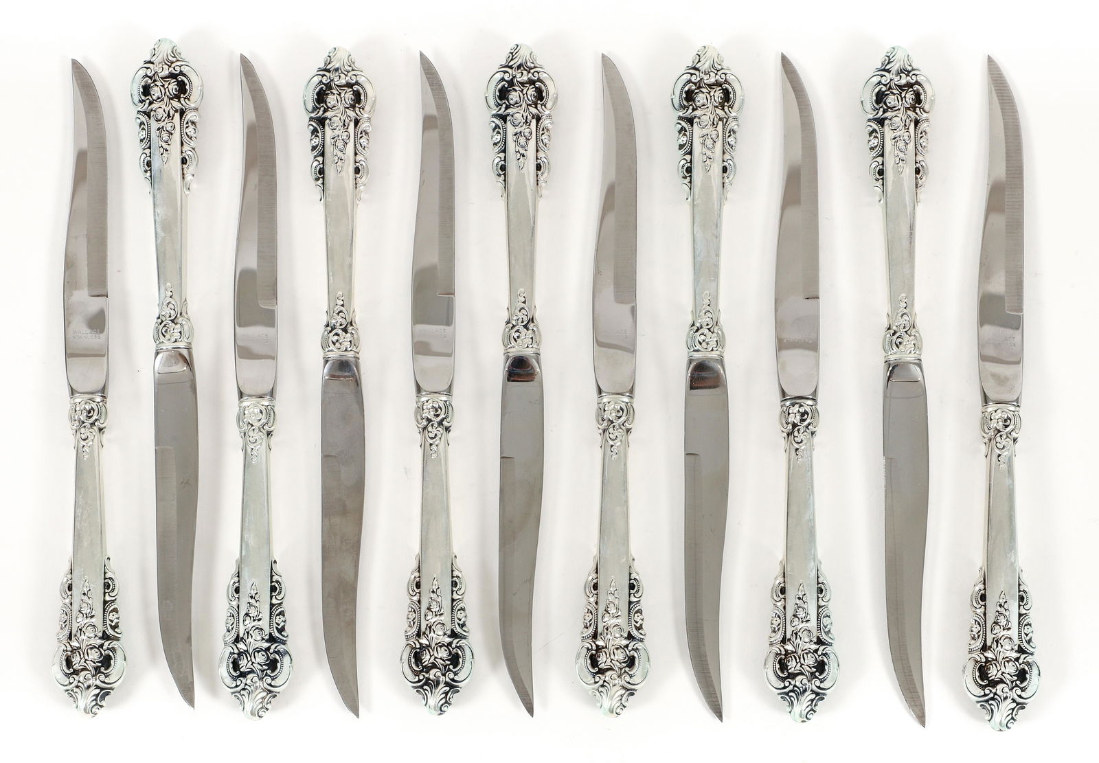 Set of 11 Wallace Sterling Silver Handled Steak Knives (1 of 3)