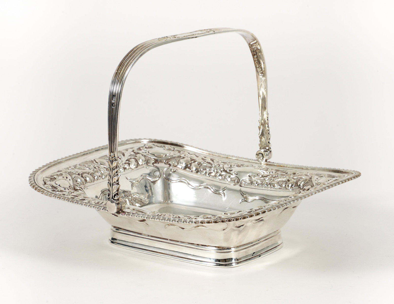 Harry Atkin English Sterling Silver Handled Cake Basket    (1 of 7)