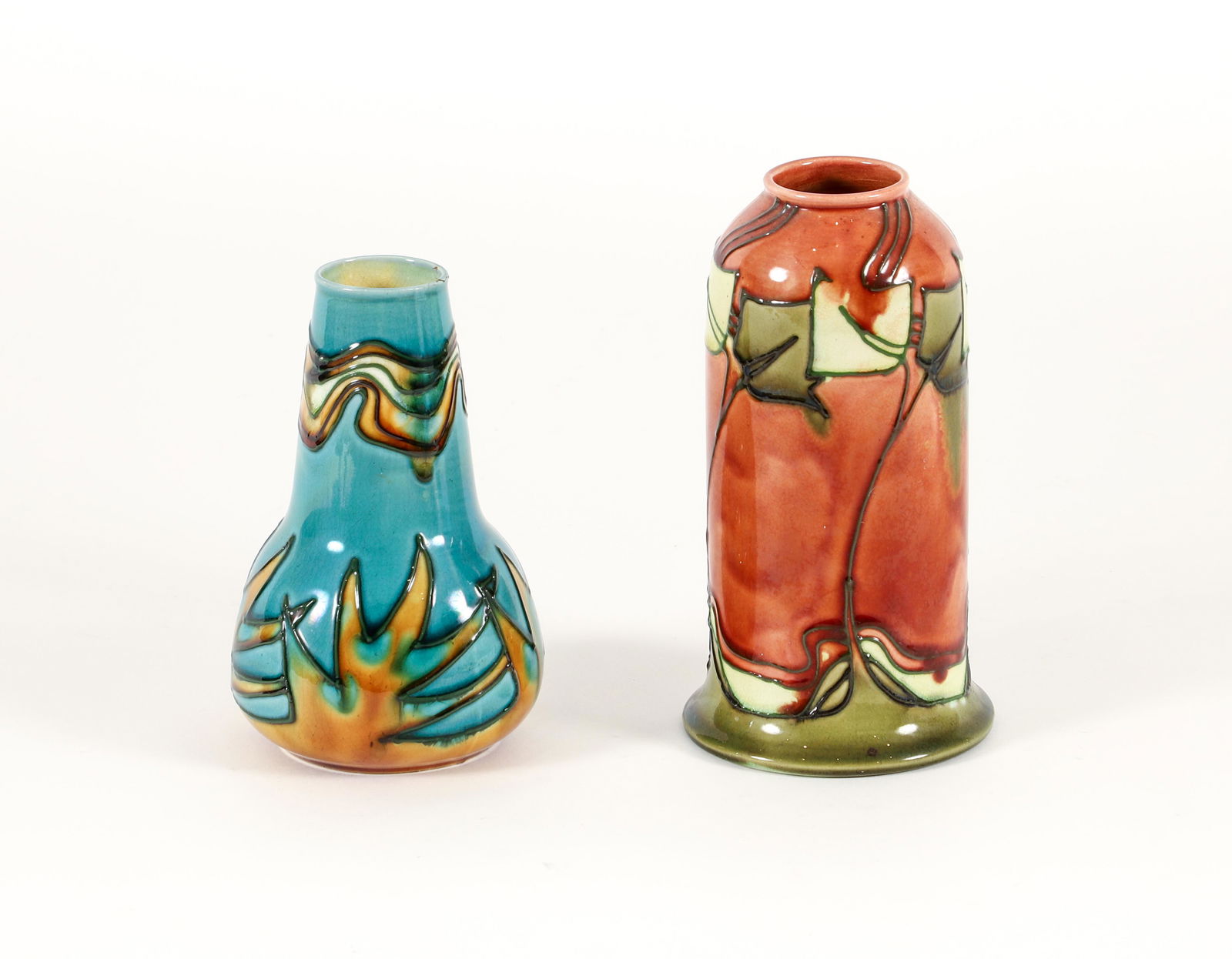 Two Minton Seccessionist Ware Vases No 42, No. 46 (1 of 7)
