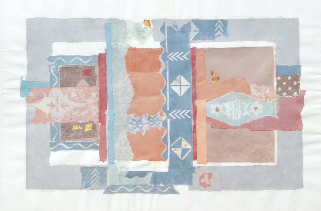 2 Donna Hollen-Bolmgren Turquoise Handmade Paper Pieces (1 of 15)