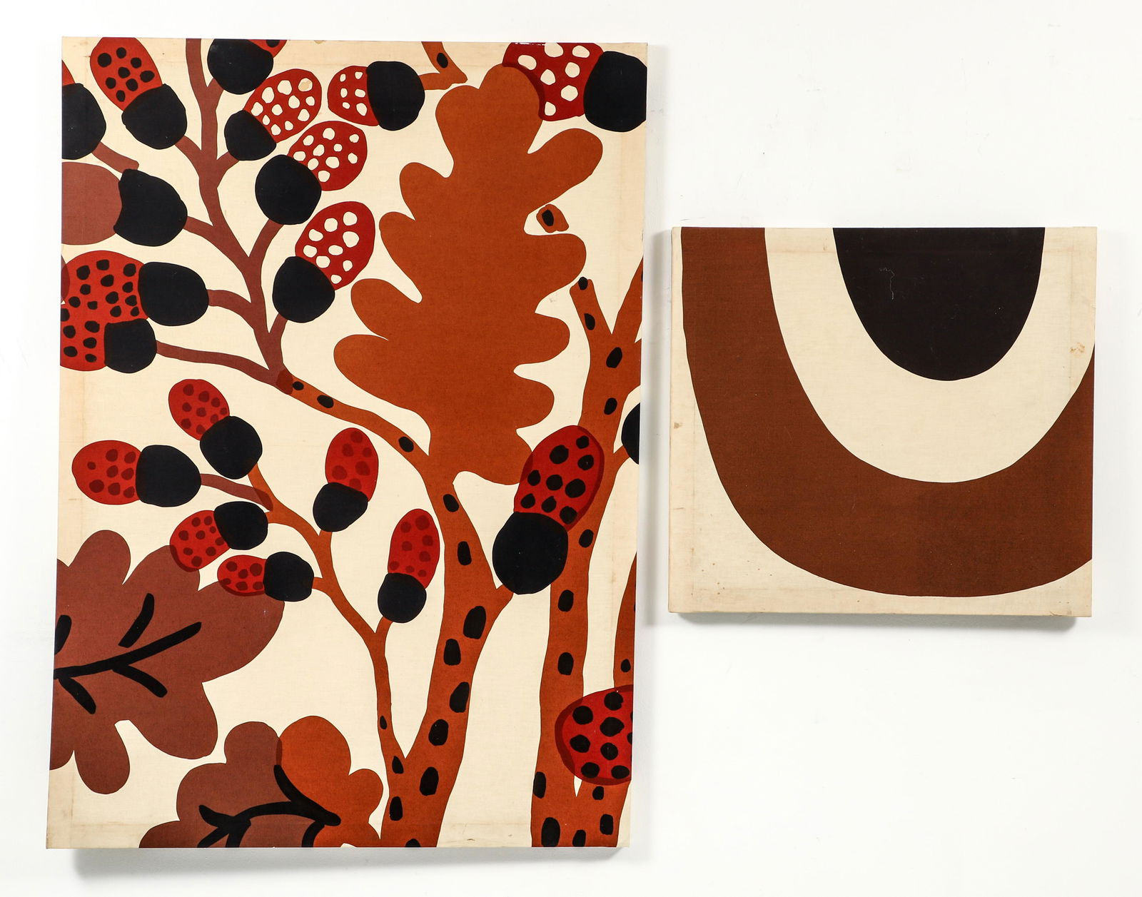 2 Marimekko Stretched Fabric Panels 1970s (1 of 7)