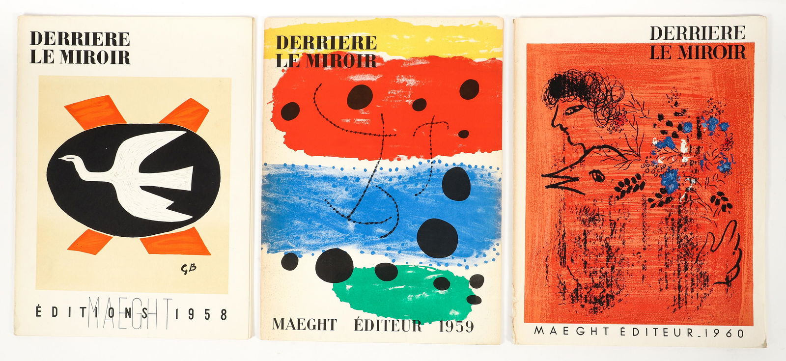 3 issues Derriere Le Miroir with 6 original lithos (1 of 6)