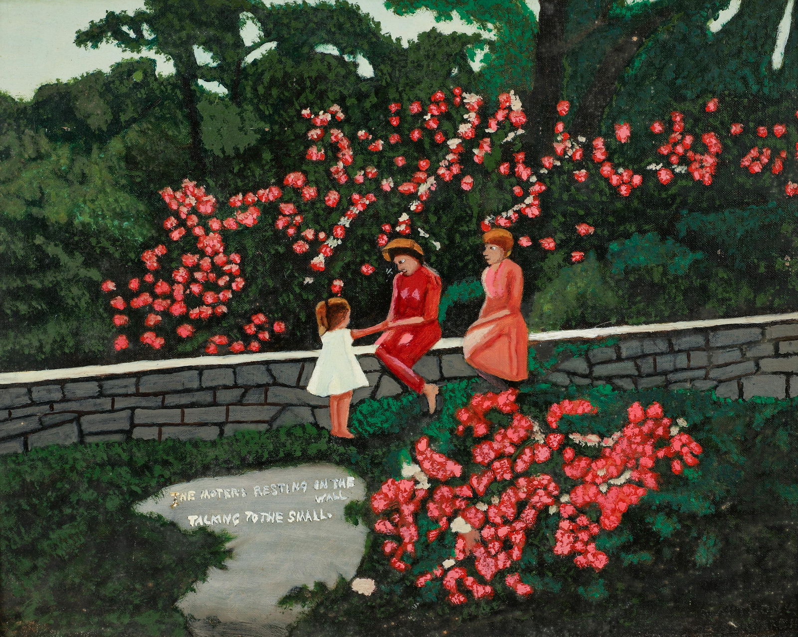 Anthony De Bernardin Oil on Canvas Board Mother  (1 of 4)