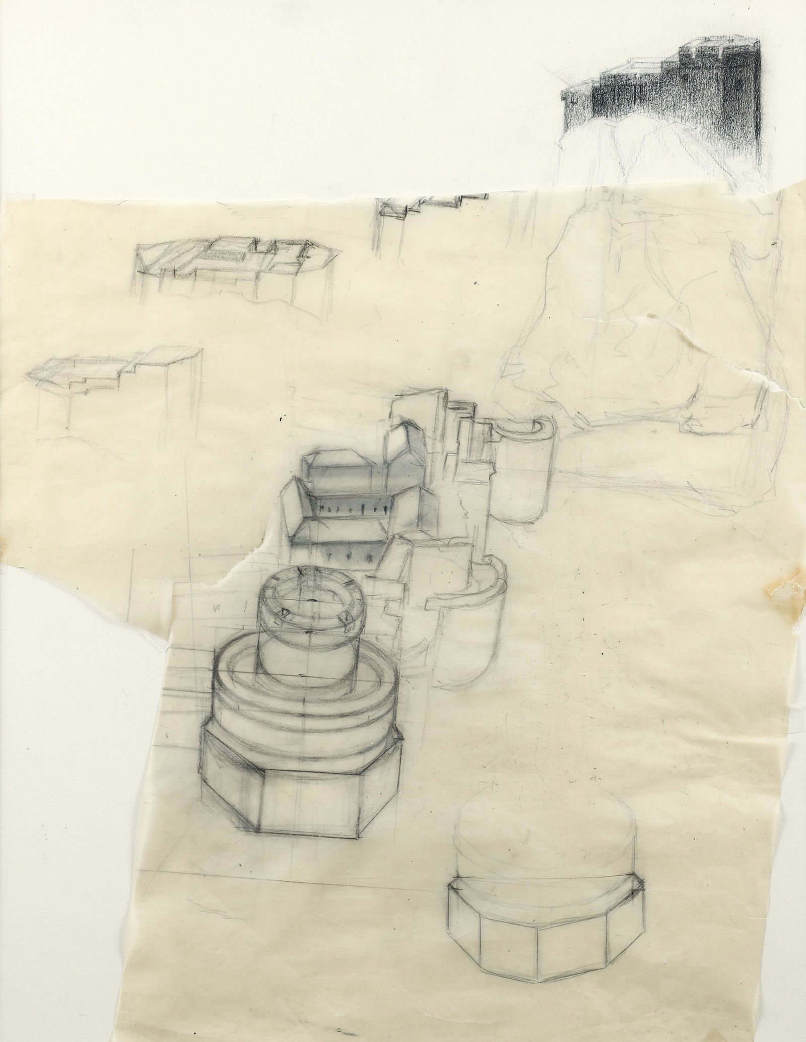 Louis Lozowick drawing Study for Dubrovnik (1 of 3)