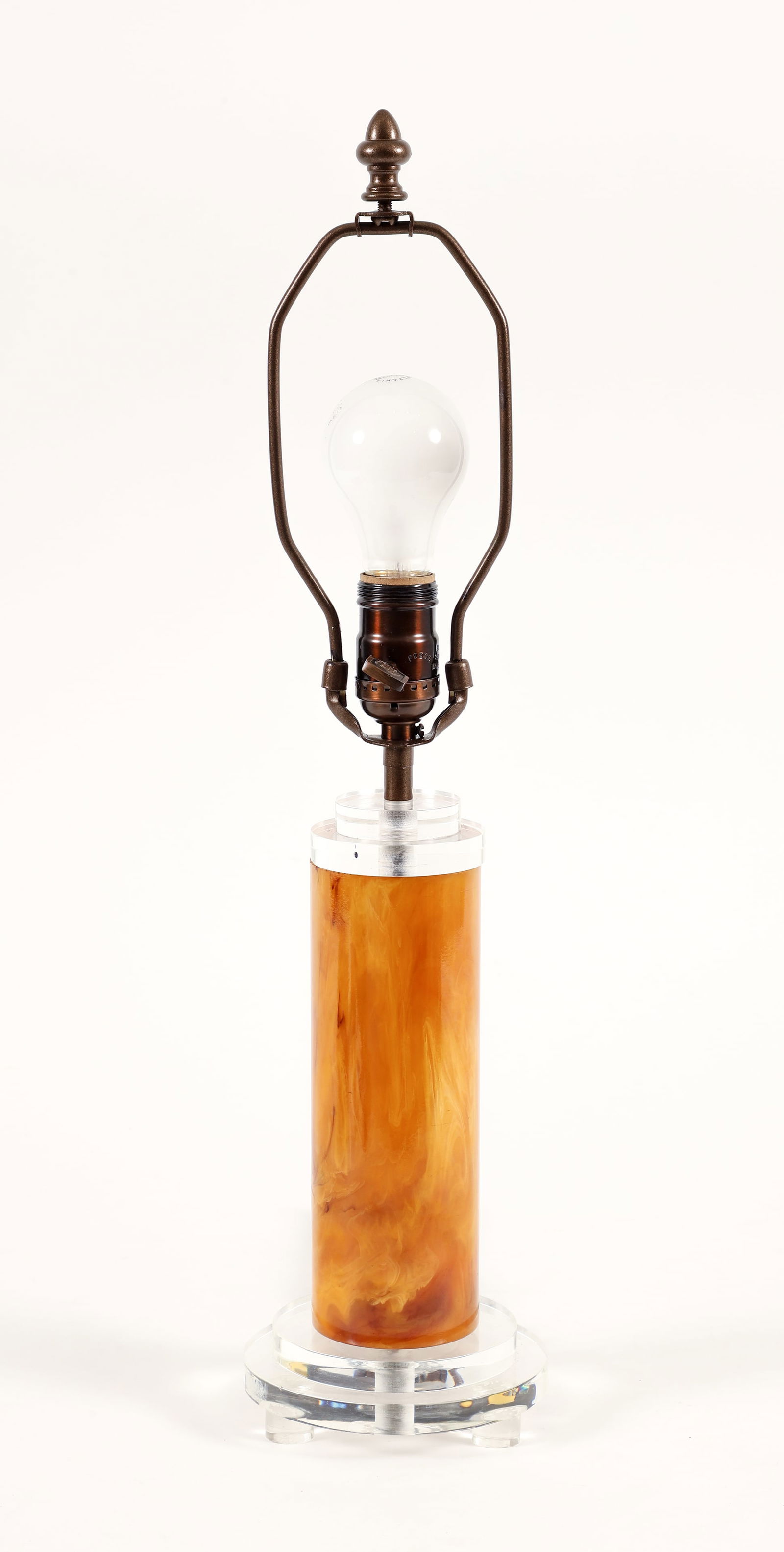 Art Deco Style Acrylic and Bakelite Table Lamp (1 of 5)