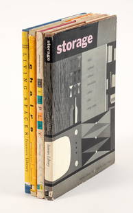 Complete set Whitney Interiors Library George Nelson 4 vols: Nelson, George (editor and book designer), Complete set in 4 volumes of the Interiors Library, published by the Whitney Museum, all hardcover first editions in the original dust jackets, includes Livi