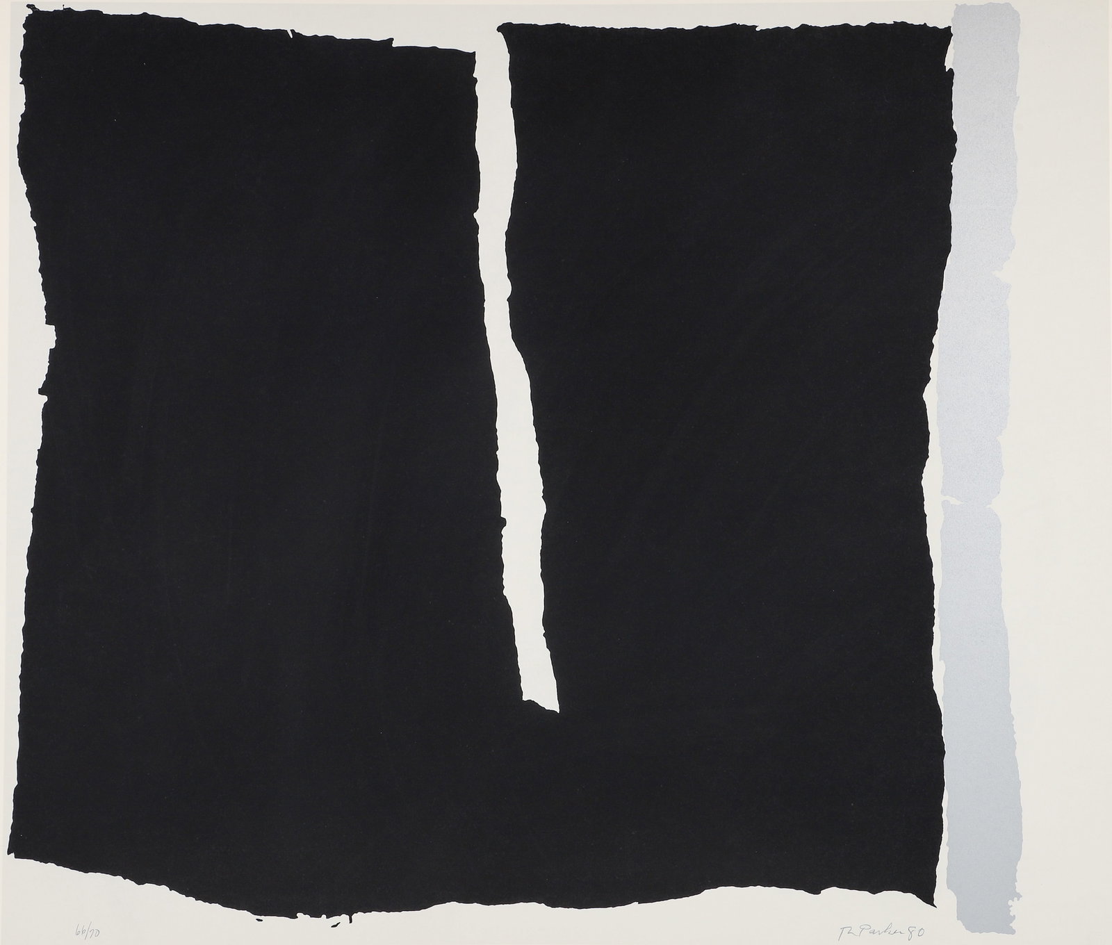 Ray Parker Phillips Black 1980 Signed Screenprint (1 of 5)