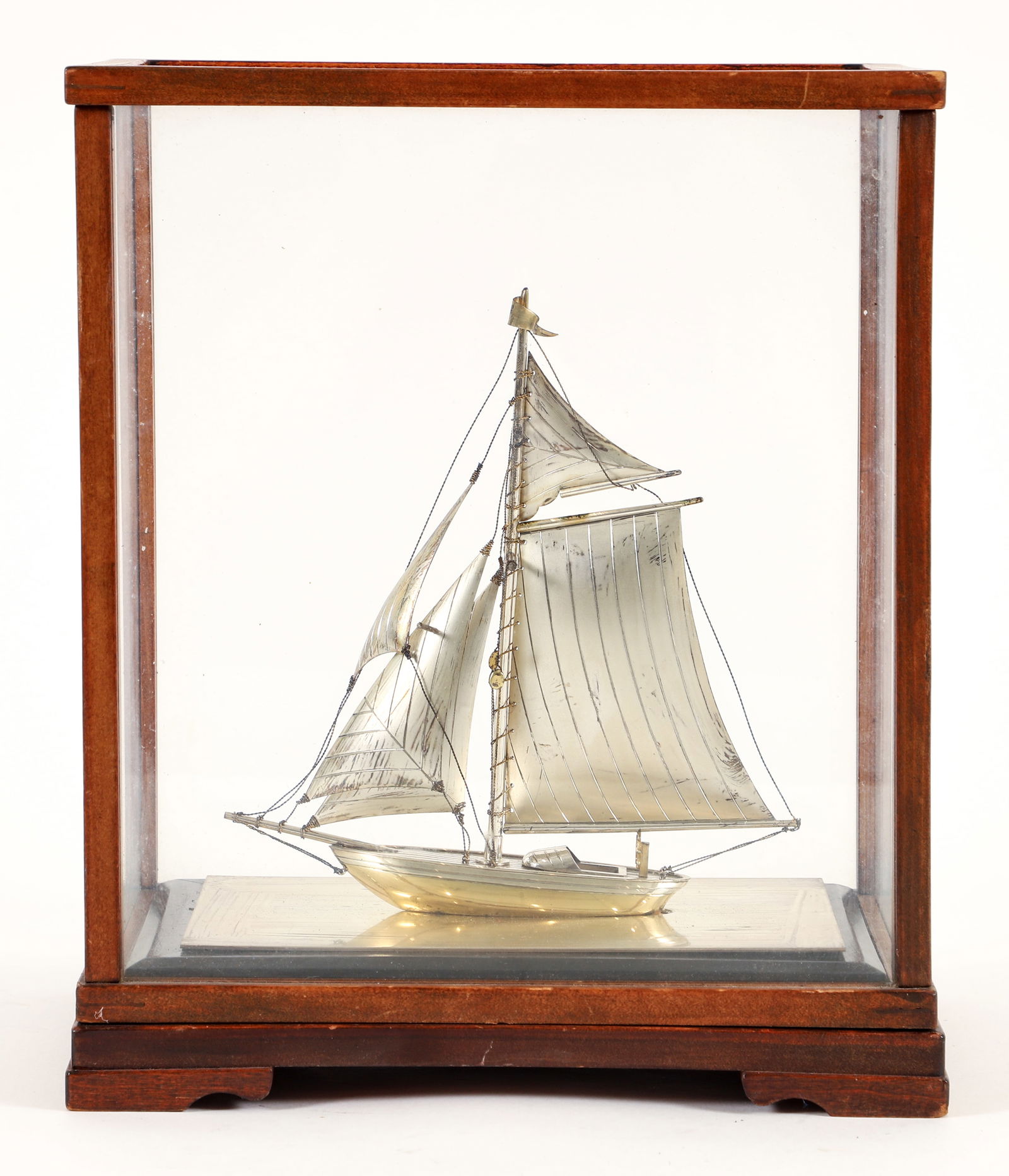 Japanese Sterling Silver Sailboat Model (1 of 7)