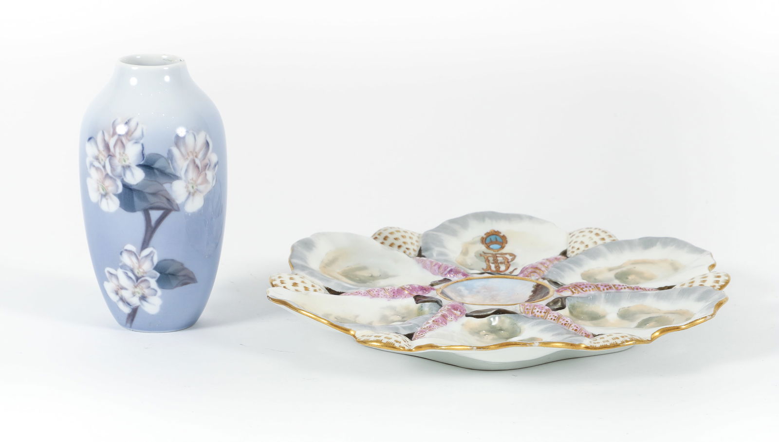 Royal Copenhagen Vase and Oyster Plate (1 of 10)