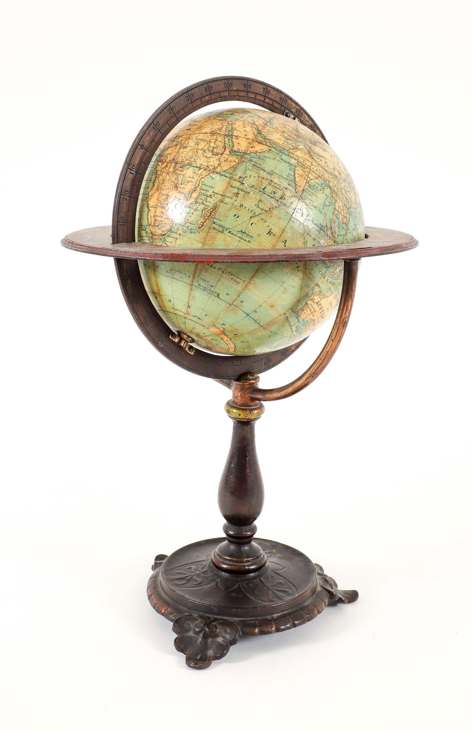 Schedler 6 Inch Terrestrial Globe 1868 patent (1 of 6)
