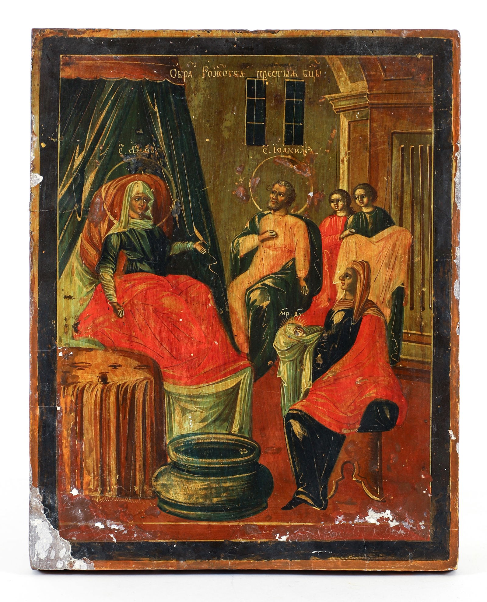 Russian Icon The Virgin Enthroned (1 of 3)