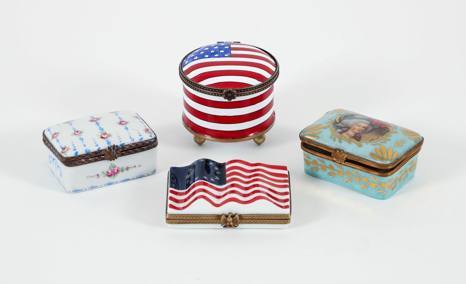 Group of 4 Patch Boxes in Porcelain and Enamel (1 of 16)