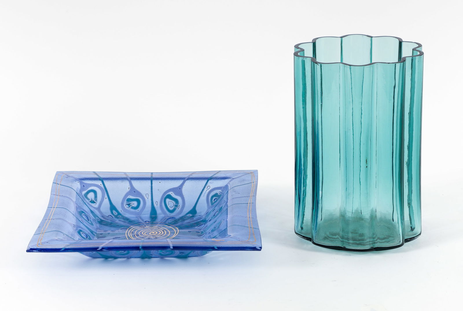 Two Mid Century Modern Glass Pieces Dansk and Higgins (1 of 8)