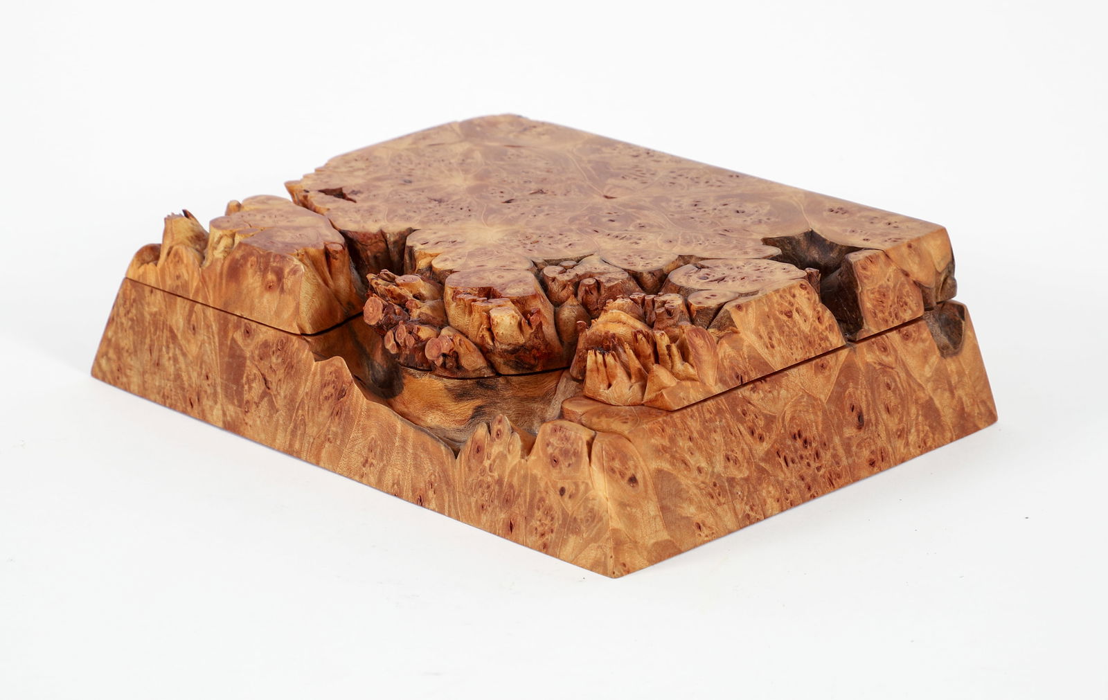 Michael Elkan Oregon Burl Wood Box Signed (1 of 8)