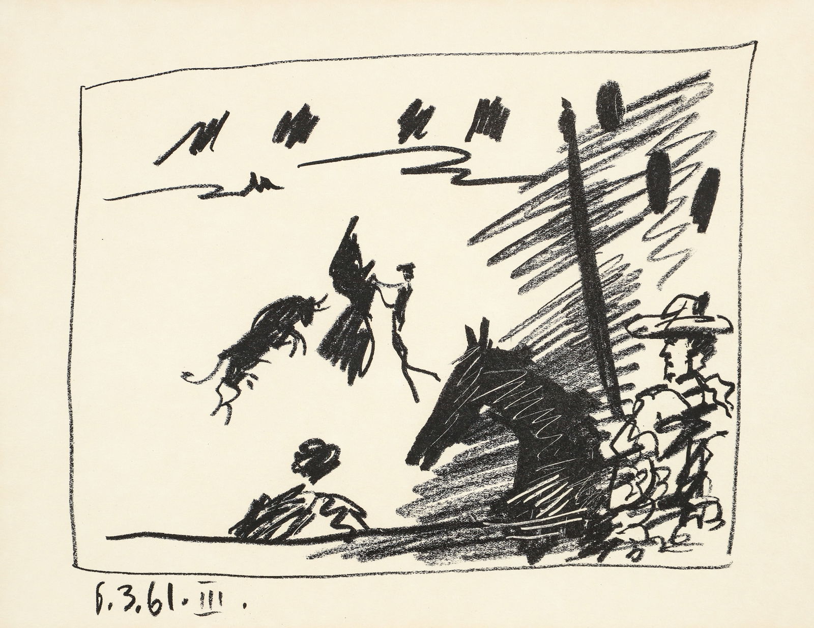 After Pablo Picasso 1961 original litho Pass with Cape (1 of 5)