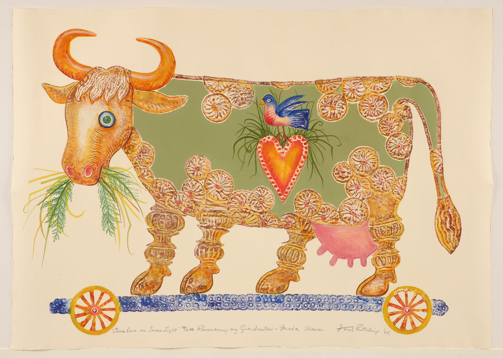 Ford Ruthling Embossed Monotype Cows Inner Light (1 of 4)