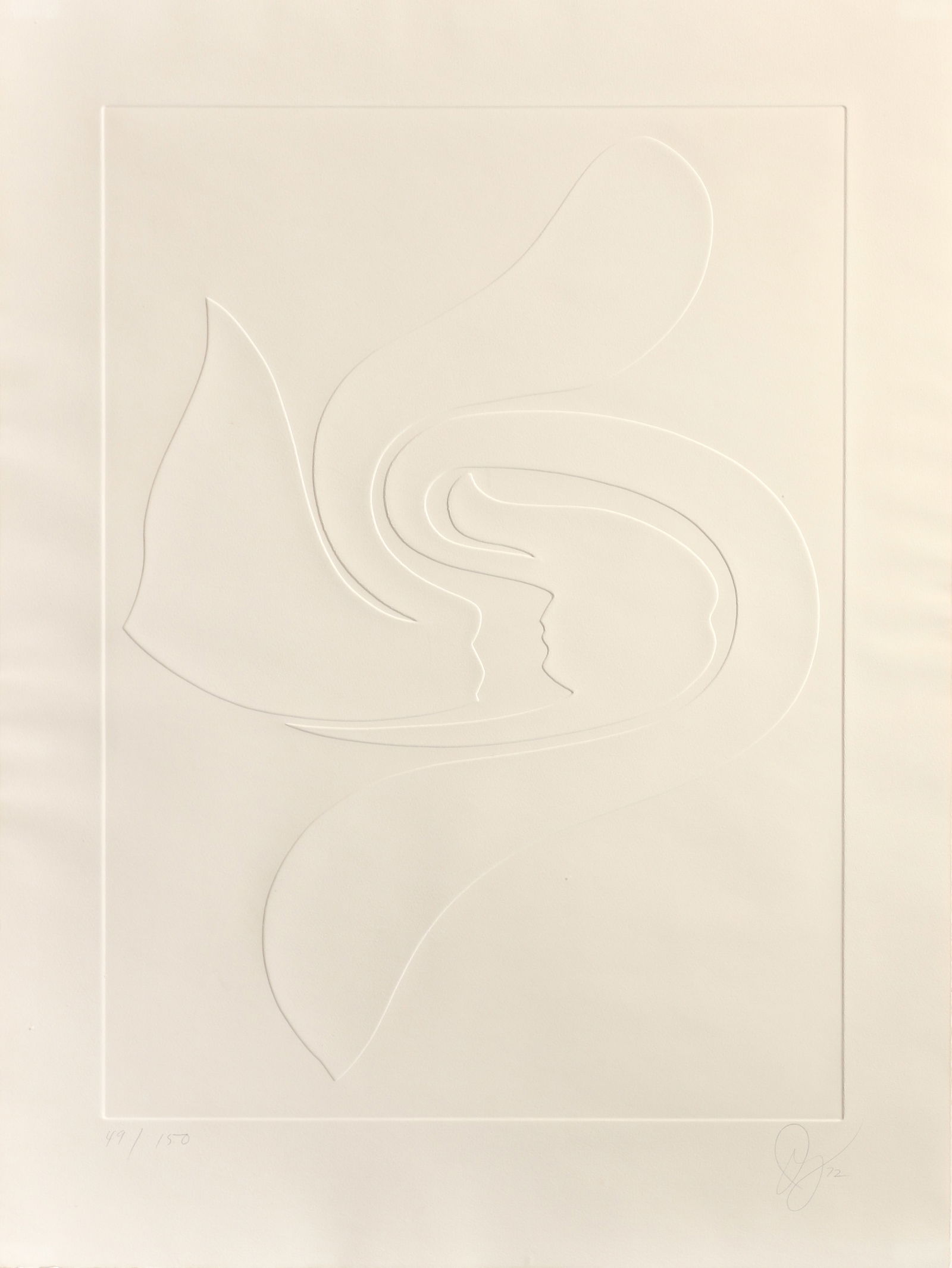 Jack Youngerman 1972 Untitled 1 from White Portfolio (1 of 5)