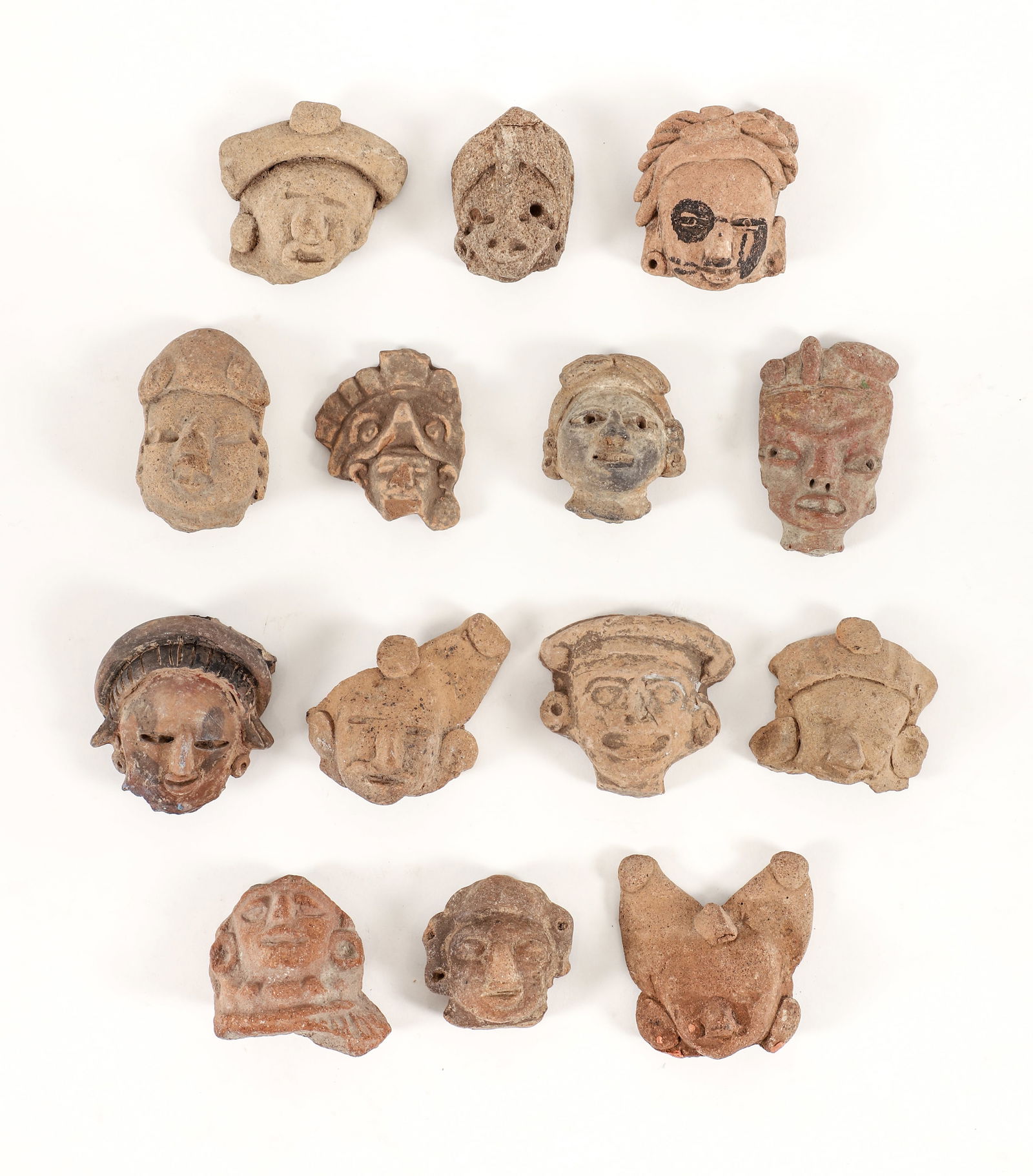 14 Pre-Aztec Head Shards from the Tlaxcala and Puebla Region (1 of 9)