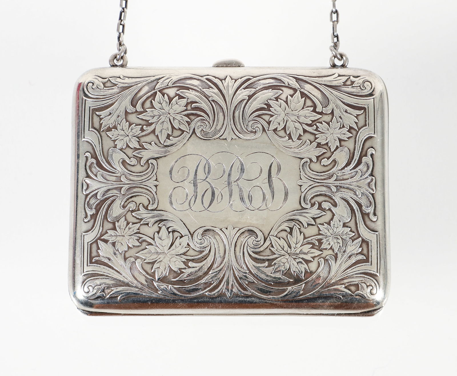 Ladies Antique Silver Coin Purse (1 of 4)