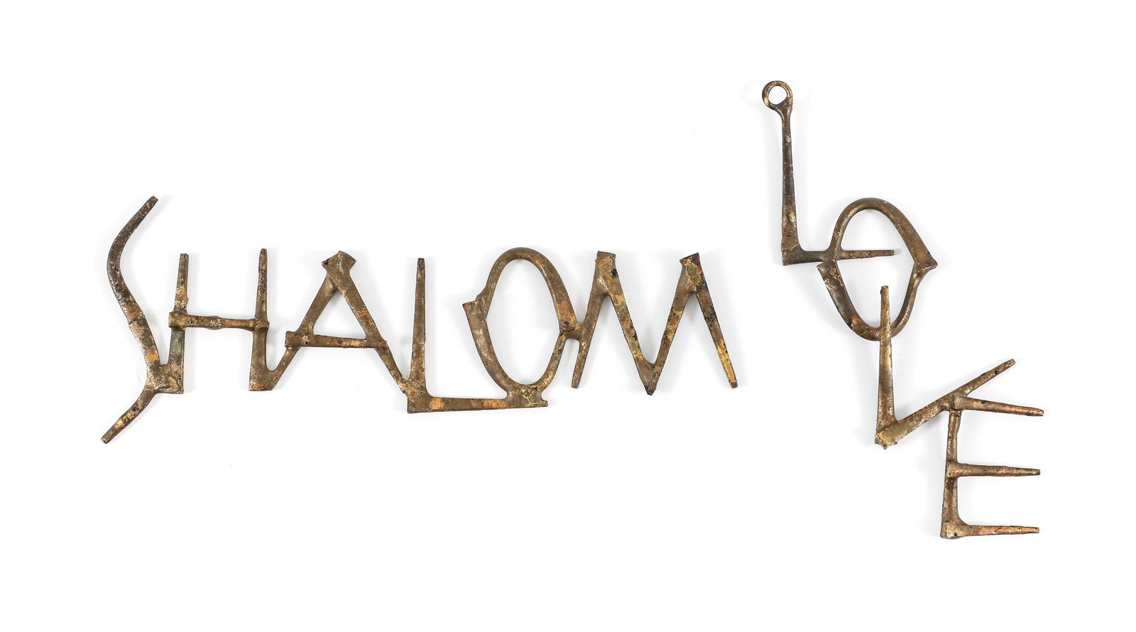 2 Henry Bursztynowicz word reliefs Shalom and Love (1 of 5)