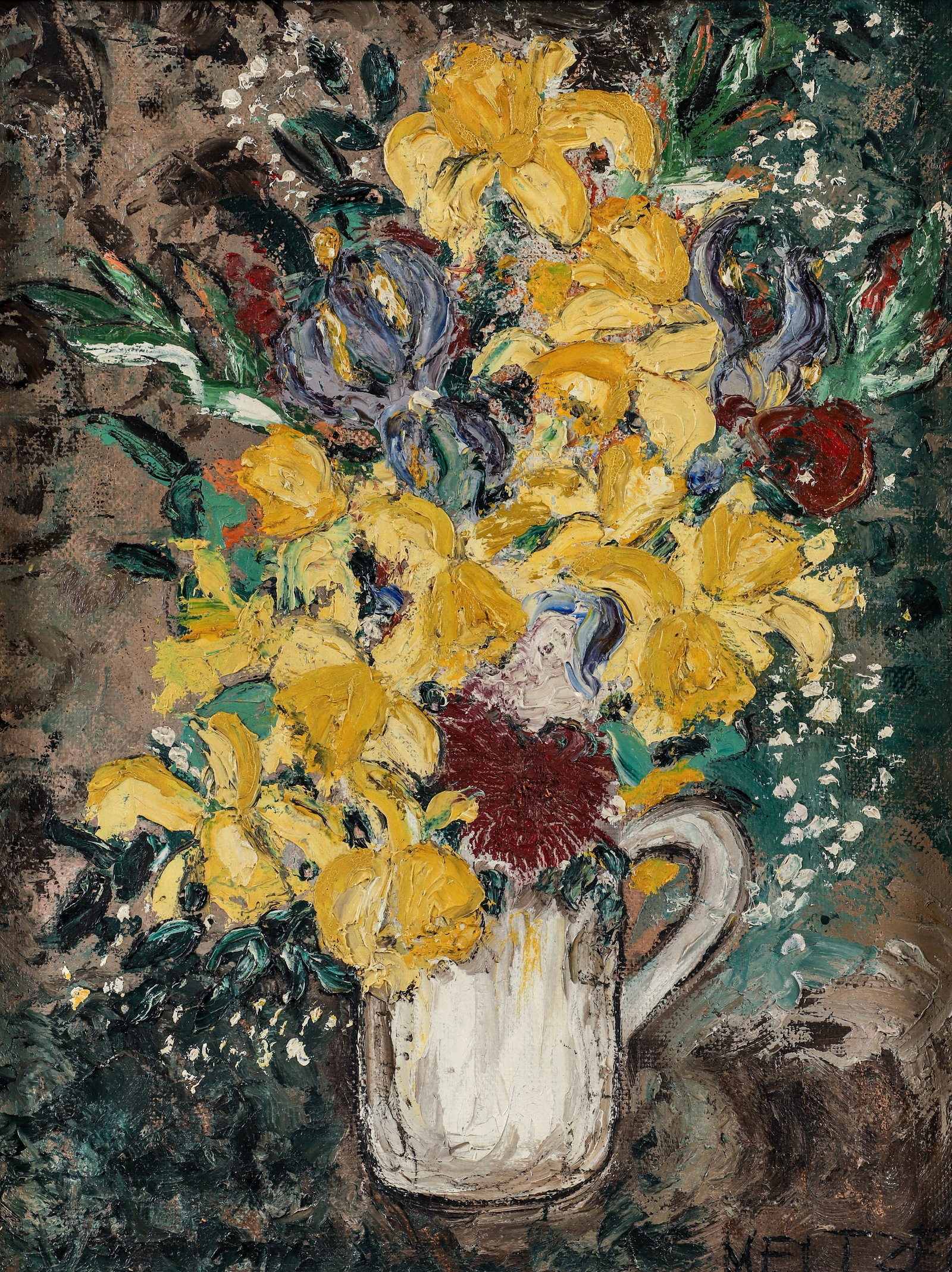 Attributed to Marilyn Meltzer Floral Still Life (1 of 4)