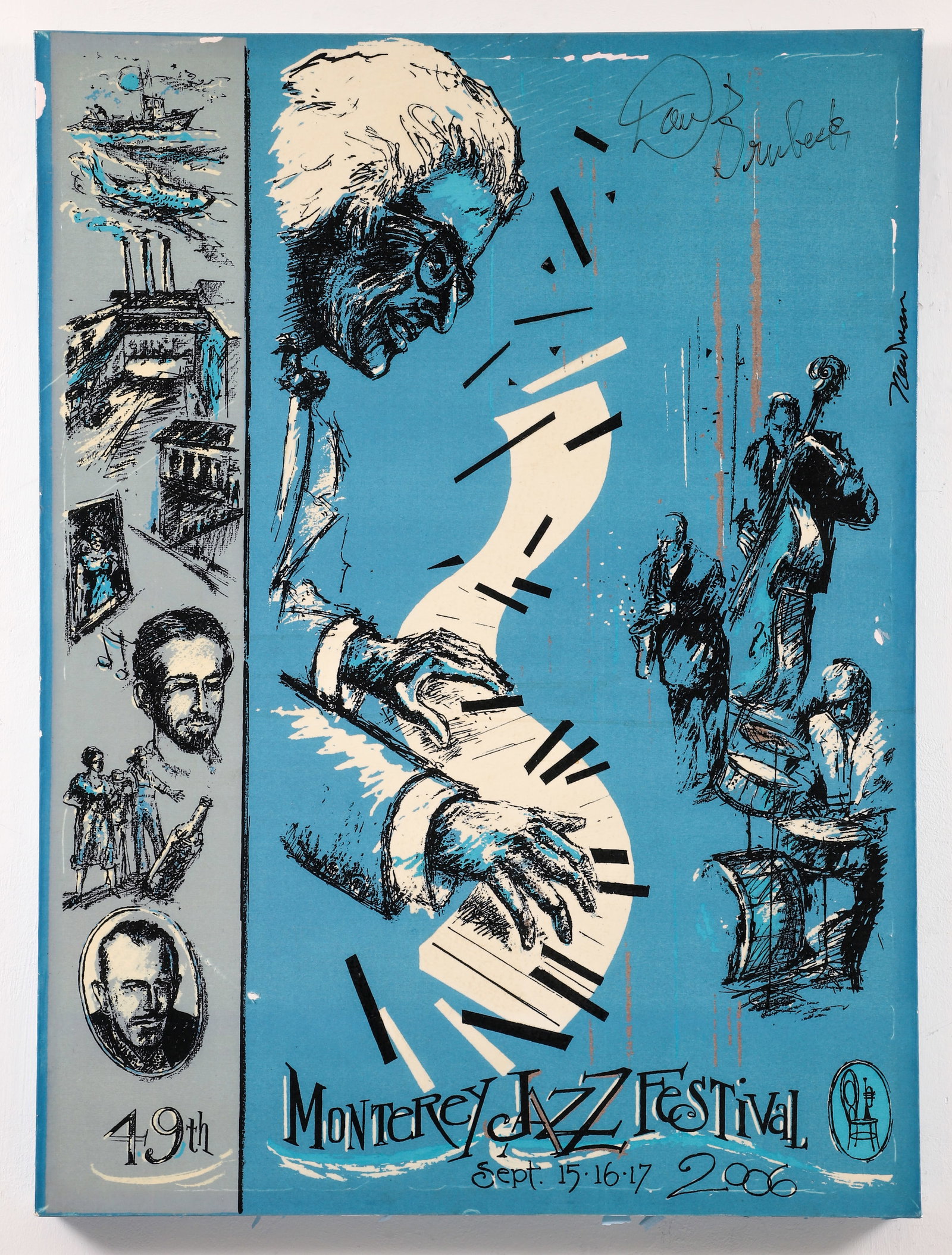 Dave Brubeck Signed Monterey Jazz Poster by Earl Newman (1 of 4)