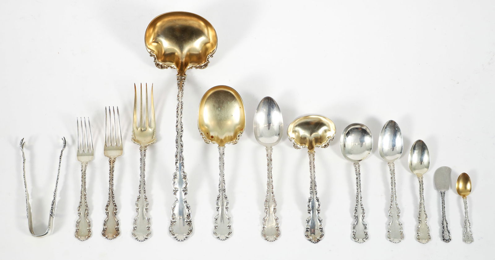 Whiting Sterling Flatware Set with Mother of Pearl Knives (1 of 10)