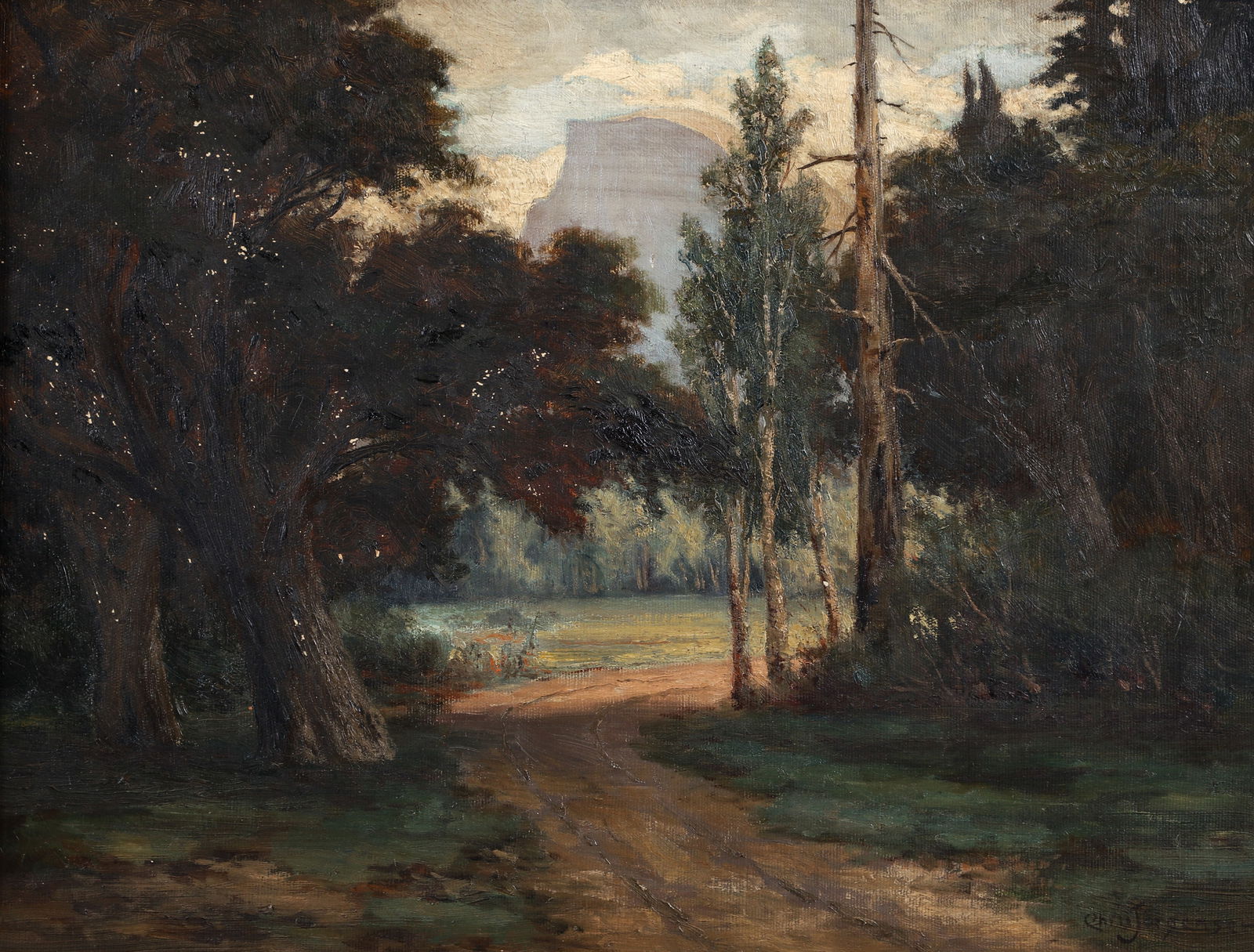 Christian August Jorgensen Half Dome Yosemite Oil Ptg (1 of 5)