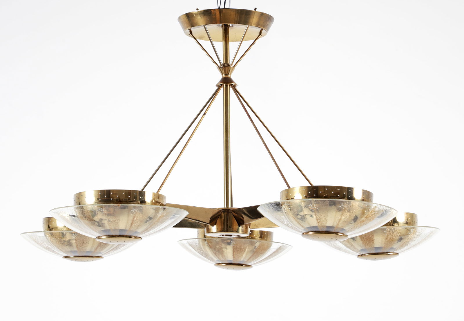 Gerald Thurston for Lightolier 1950s Chandelier (1 of 7)