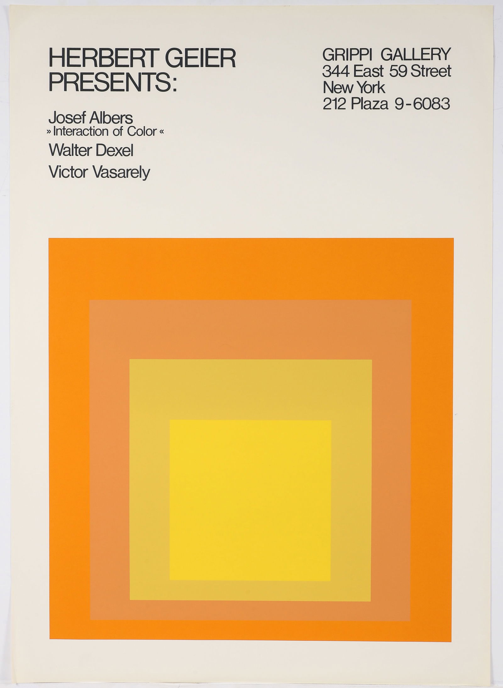 Josef Albers Large Homage to the Square Screenprint Poster (1 of 4)