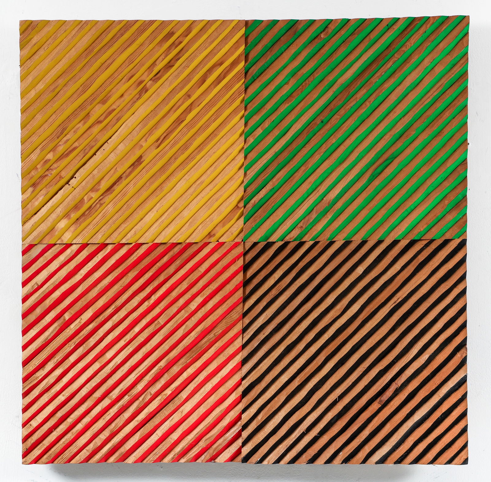 Hoon D. Kim 2006 Untitled painted wood construction (1 of 6)