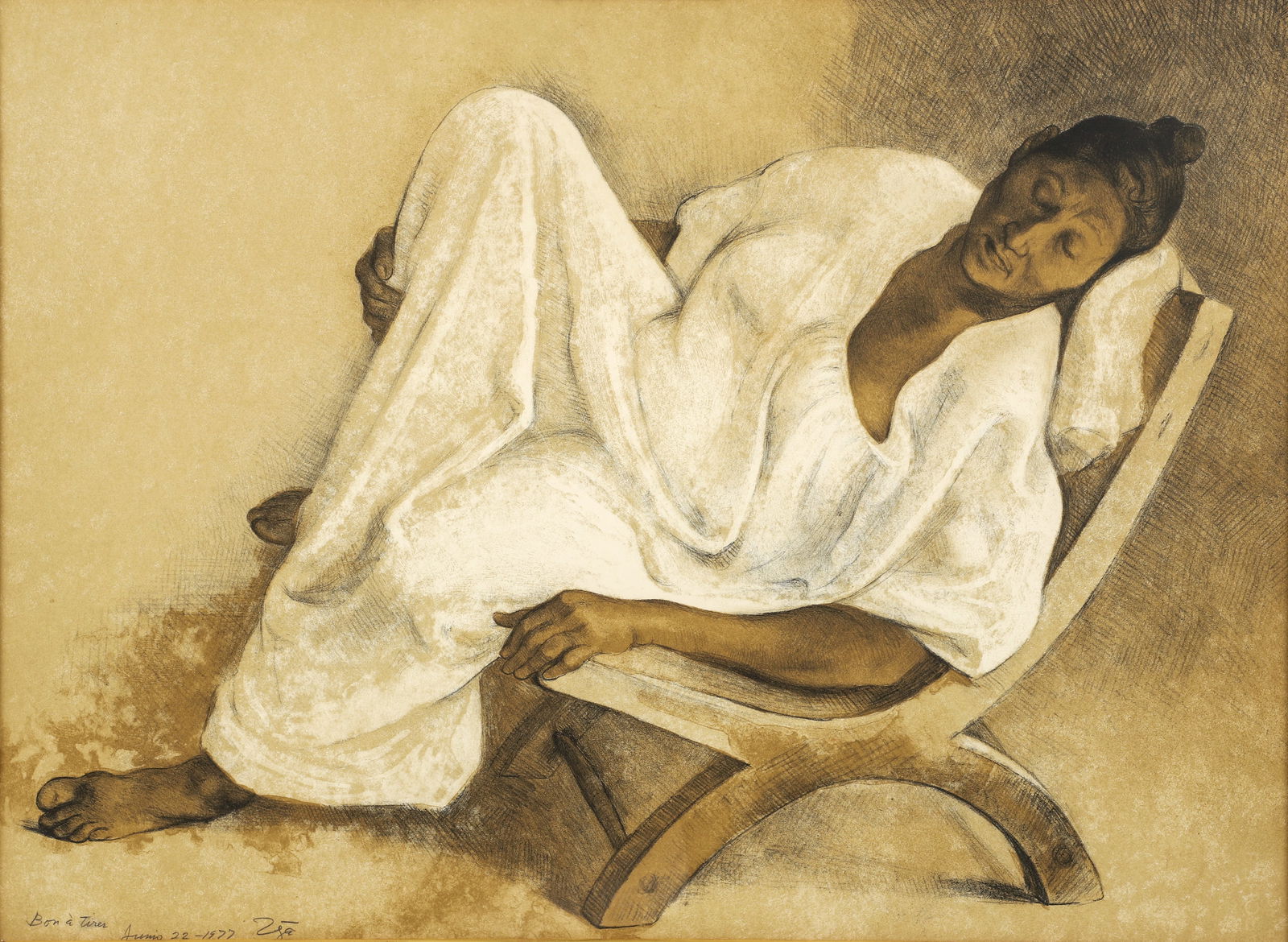 Francisco Zuniga Mujer Reclinada Signed Lithograph 1977 (1 of 4)