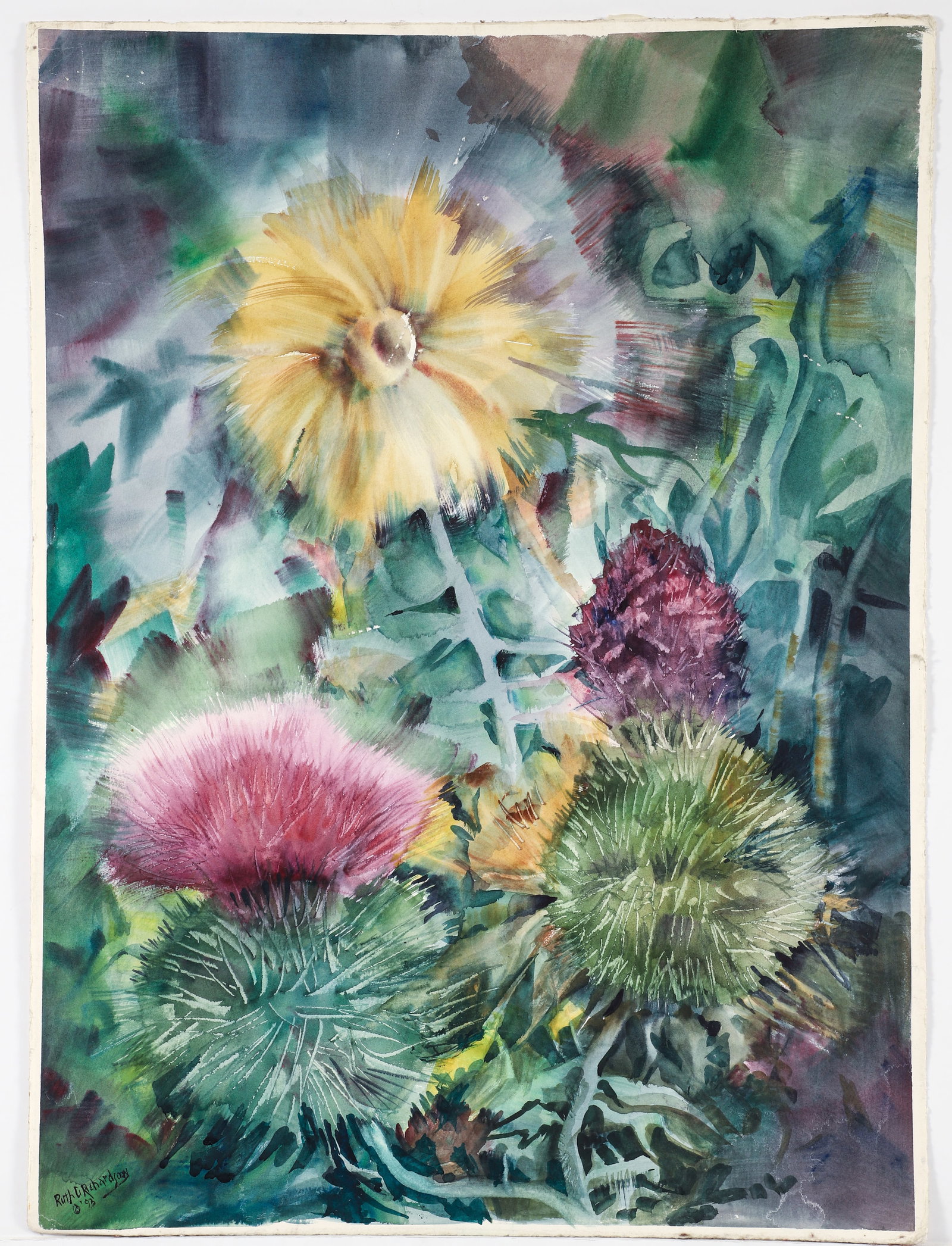 Ruth G. Richardson Watercolor on Paper 1993 (1 of 2)