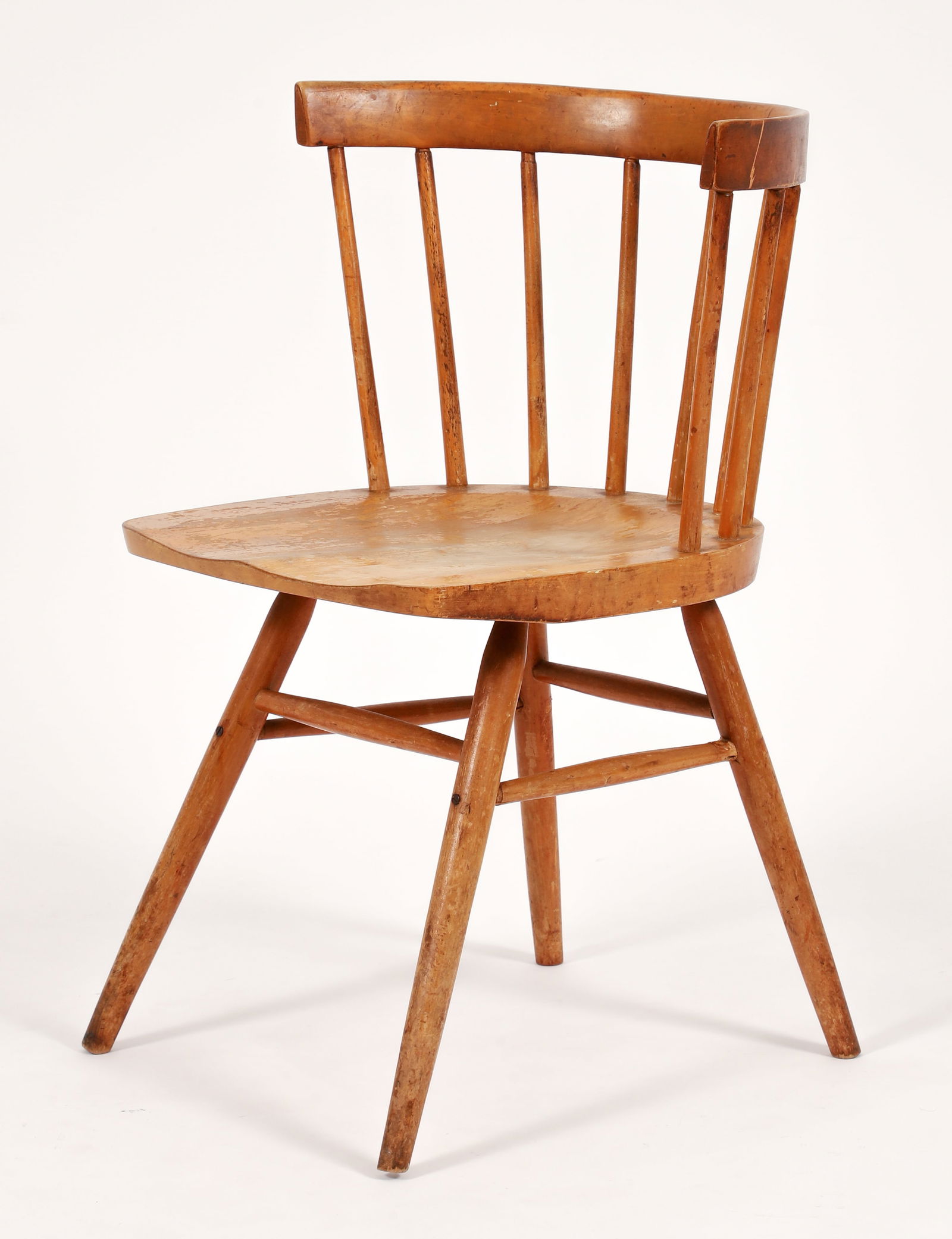 Early George Nakashima for Knoll Maple Chair: Early George Nakashima for Knoll Maple Chair. Unmarked. 28.25 x 19.5 x 18 inches; seat height 16.5 inches.