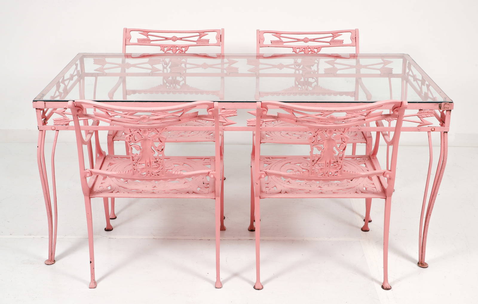 Set Of Diana The Huntress Molla Cast Patio Furniture Auction