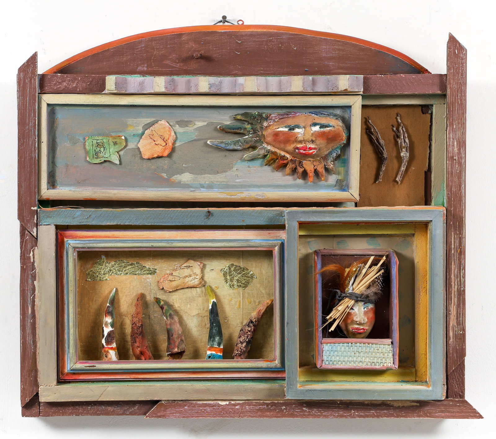 Ann Frantic mixed media multi layered shadow box (1 of 3)