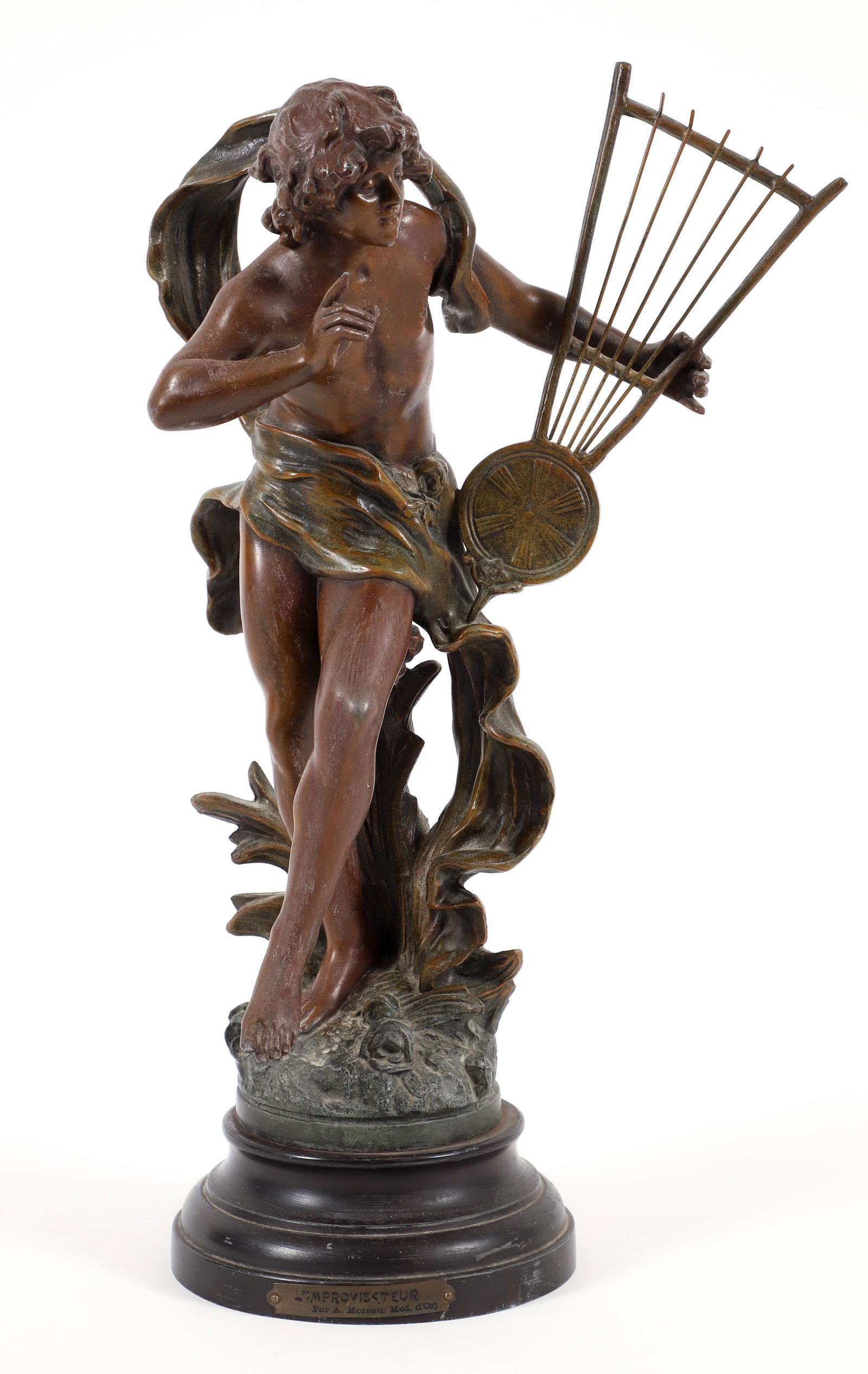 Auguste Moreau Patinated Sculpture l'Improvisateur (1 of 5)