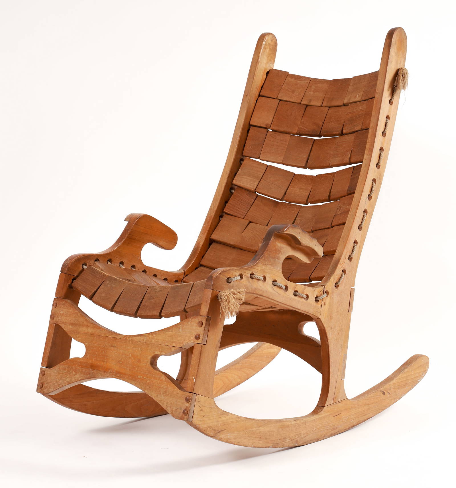 Vermont Folk Rocker Company Style Rocking Chair Auction