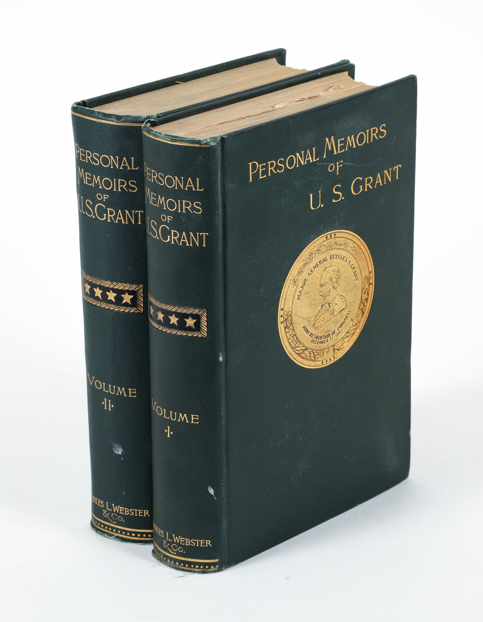 Memoirs of Ulysses Grant 2 vols. 1885 First Edition (1 of 6)