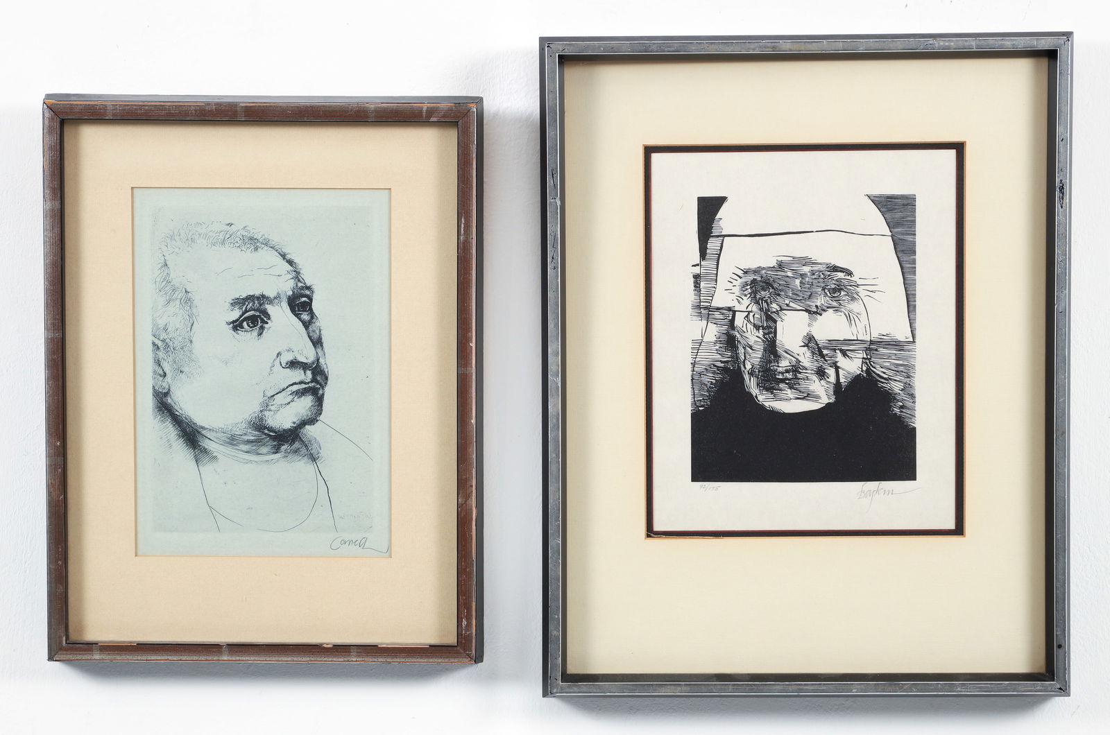 Leonard Baskin Jacques Gamelin Signed Wood Engraving: Baskin, Leonard (American, 1922-2000), Jacques Gamelin, from the LAUS PICTORUM Portraits of 19th century artists portfolio, 1969, wood engraving, signed and numbered 92/175 in pencil to lower margin,