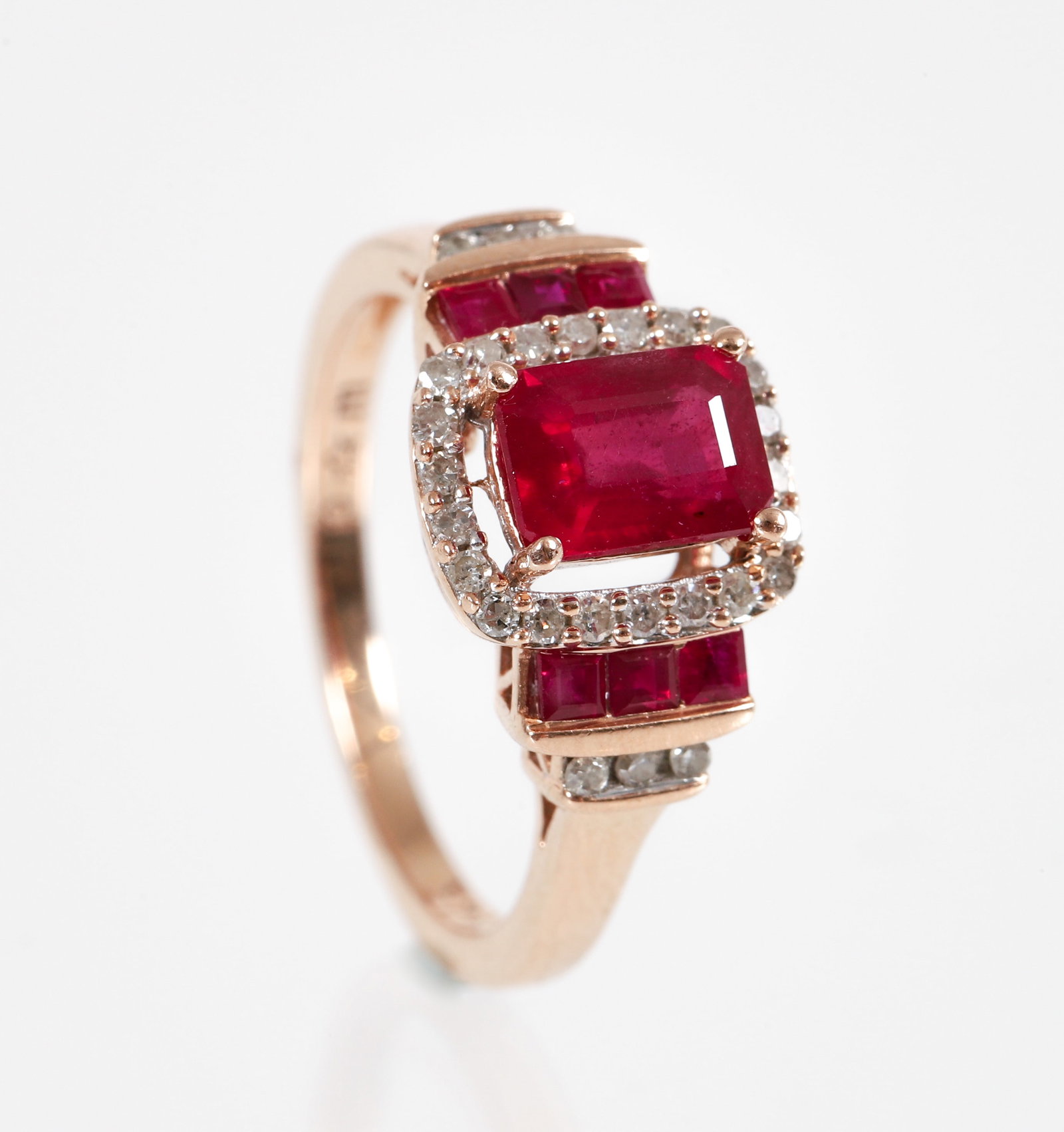 14K Ruby Diamond Ring (1 of 4)