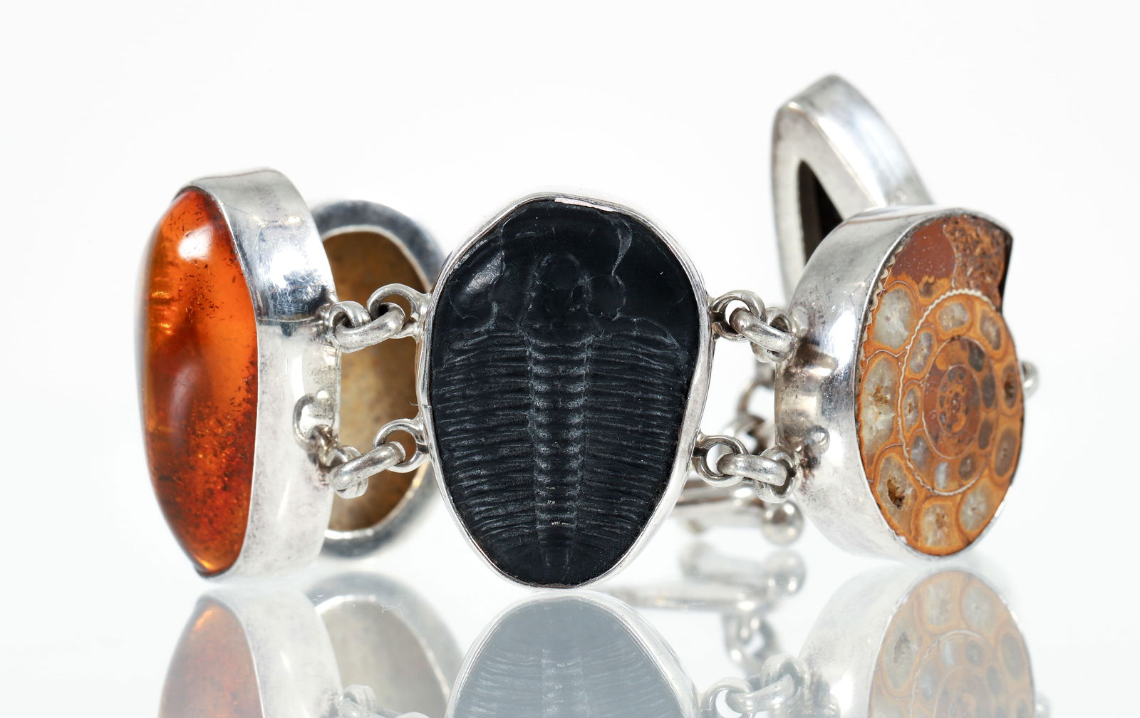 Charles Albert Sterling Fossil Bracelet (1 of 4)