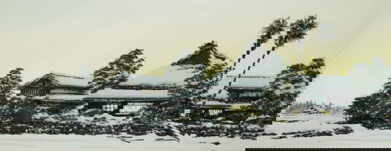 Brian Williams Lithograph on Paper Evening Light 1987: Williams, Brian (Japanese/American, b. 1950), Evening Light, 1987, color lithograph on paper, edition 94/100, numbered, titled, signed, and dated in pencil at lower margin. Studio Kimura label verso.