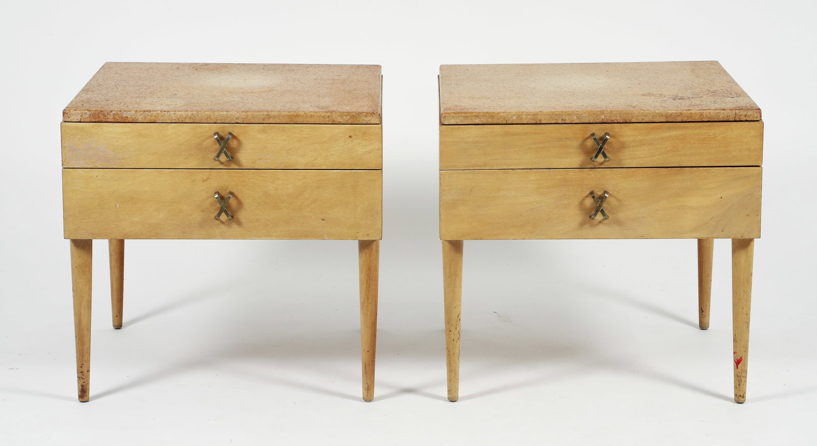 Pair of Paul Frankl 2 drawer side tables for Johnson Furniture (1 of 7)